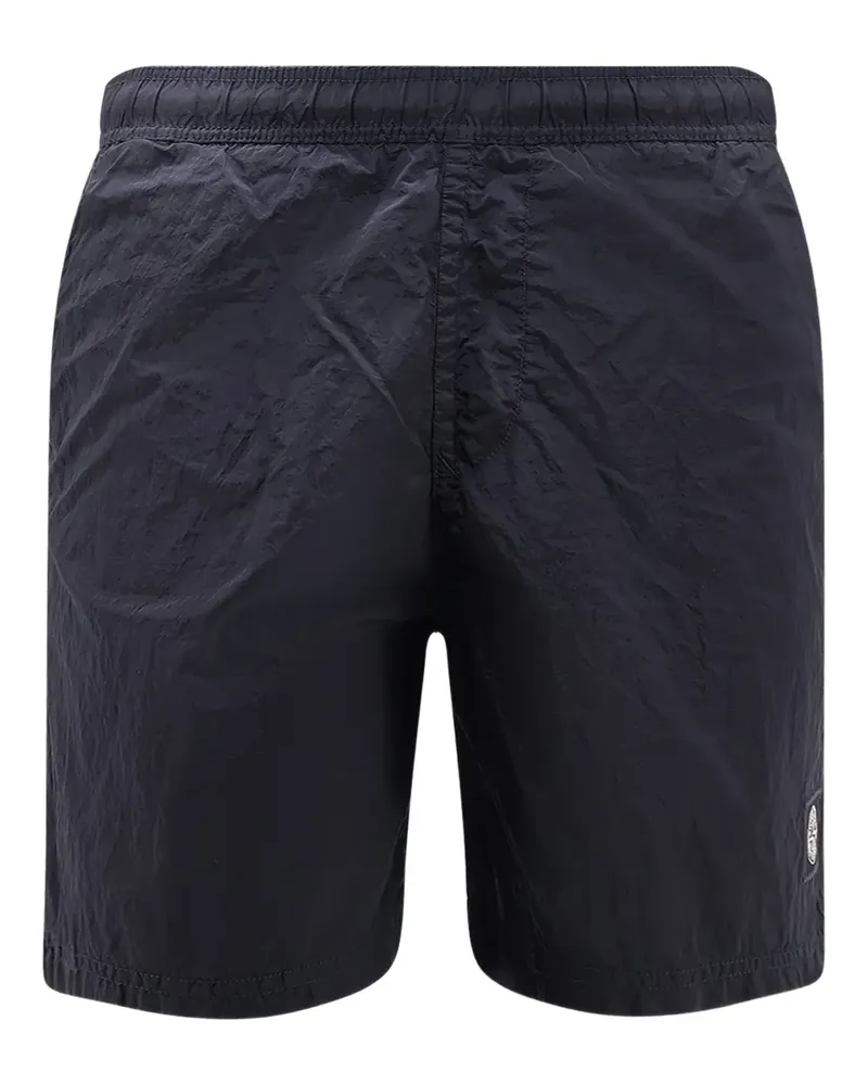 Stone Island drawstring-fastening logo-patch swim shorts - Blau Blau