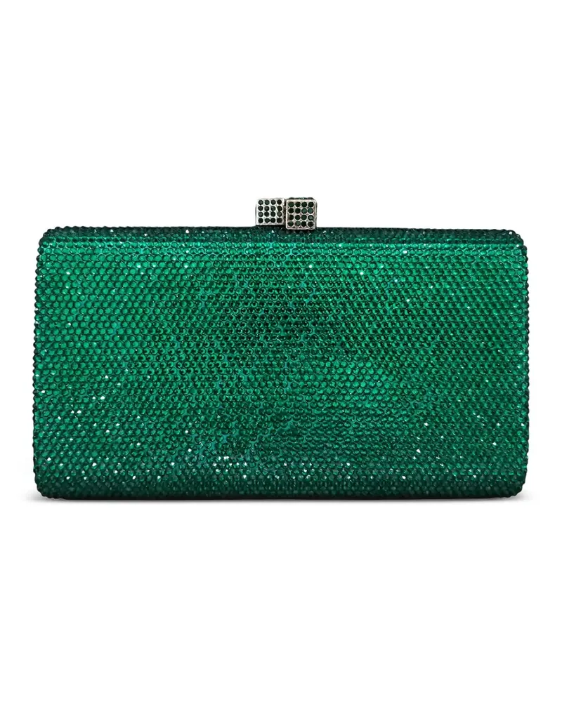 Serpui Clutch mit Kristallverzierung - Grün Grün