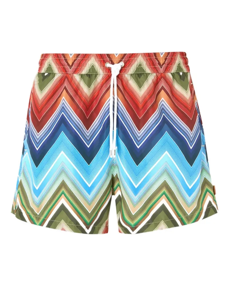 Missoni zigzag-print swim shorts - Blau Blau