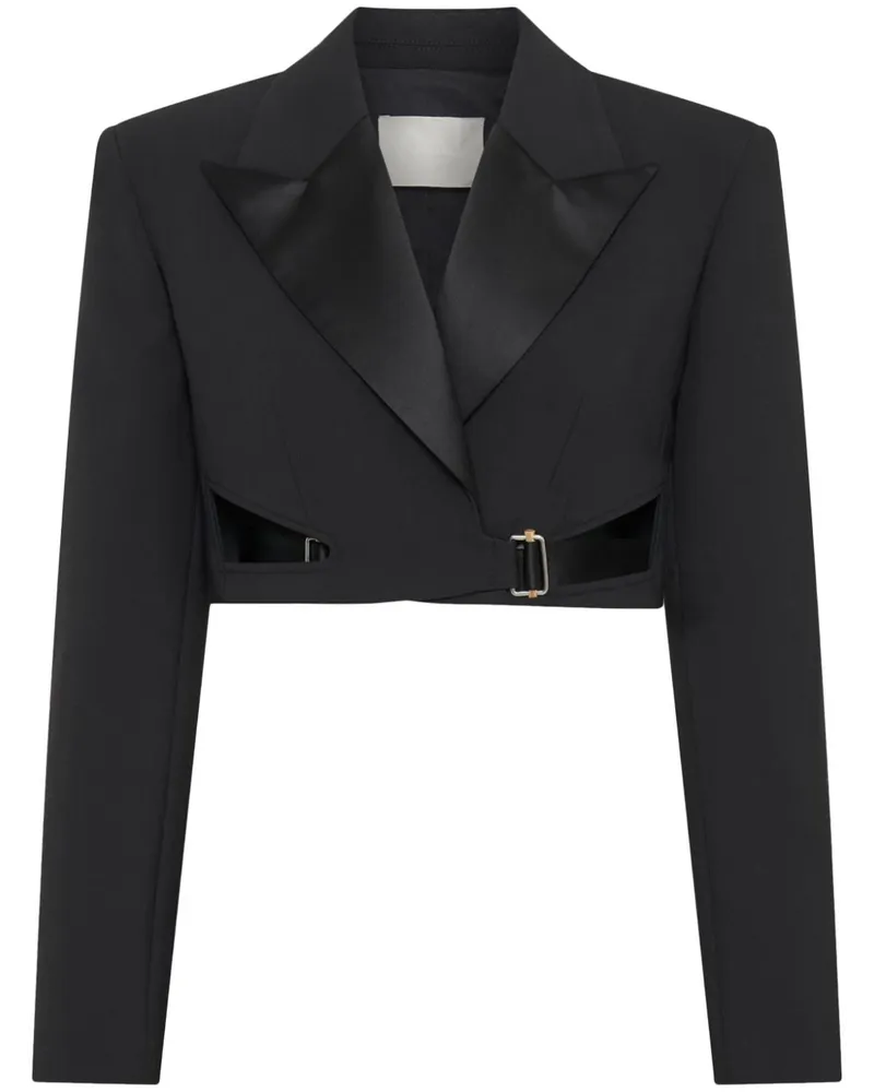 Dion Lee Interlock Cropped-Blazer - Schwarz Schwarz