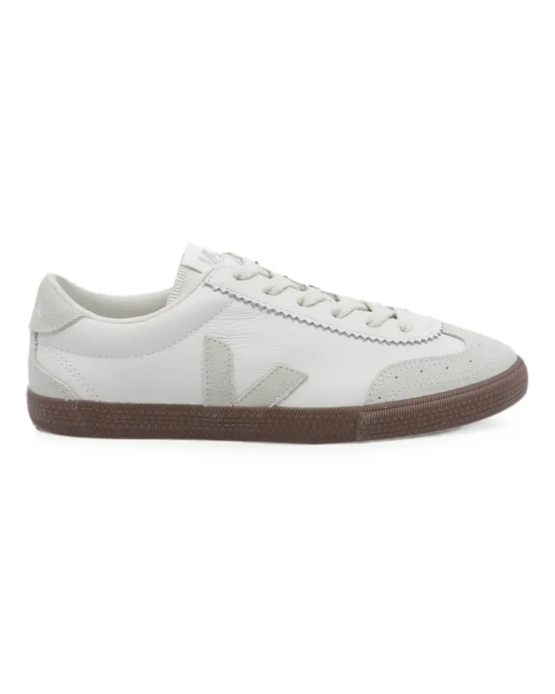 VEJA Volley suede-trimmed sneakers - Nude Nude