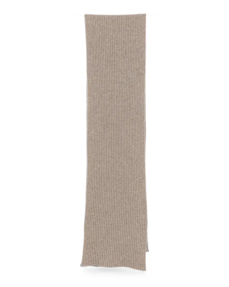 Brioni Gerippter Strickschal - Nude Nude