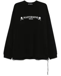 Mastermind Japan Langarmshirt mit Logo-Print Schwarz