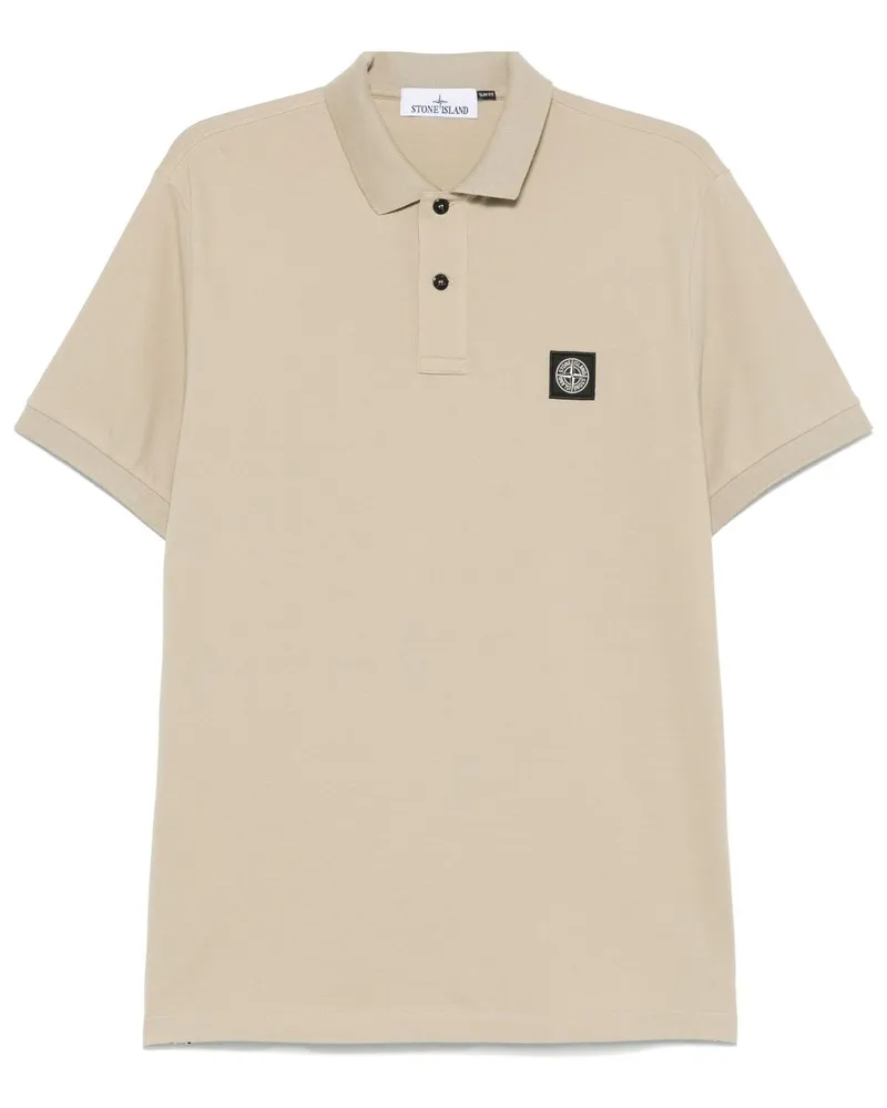 Stone Island Poloshirt mit Kompass - Braun Braun