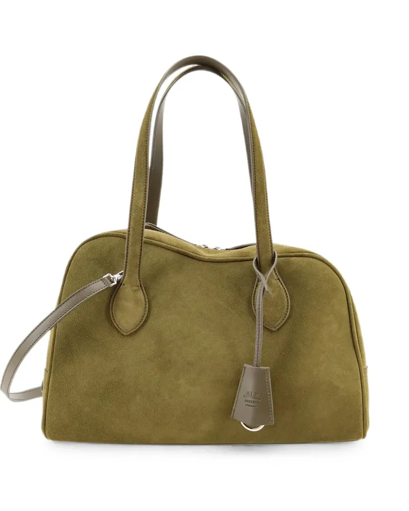 ATP Atelier Noale Tote Bag mit Wildleder-Finish - Grün Grün