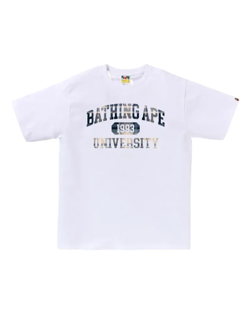 BAPE logo-print T-shirt - Weiß Weiß