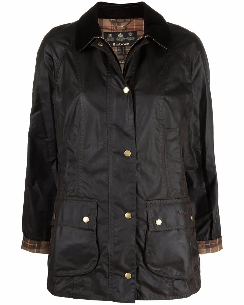 Barbour Gewachste Classic Beadnell Jacke - Braun Braun