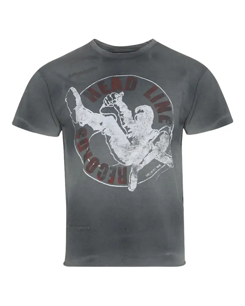 GALLERY DEPT. Records glitter-logo T-shirt - Grau Grau