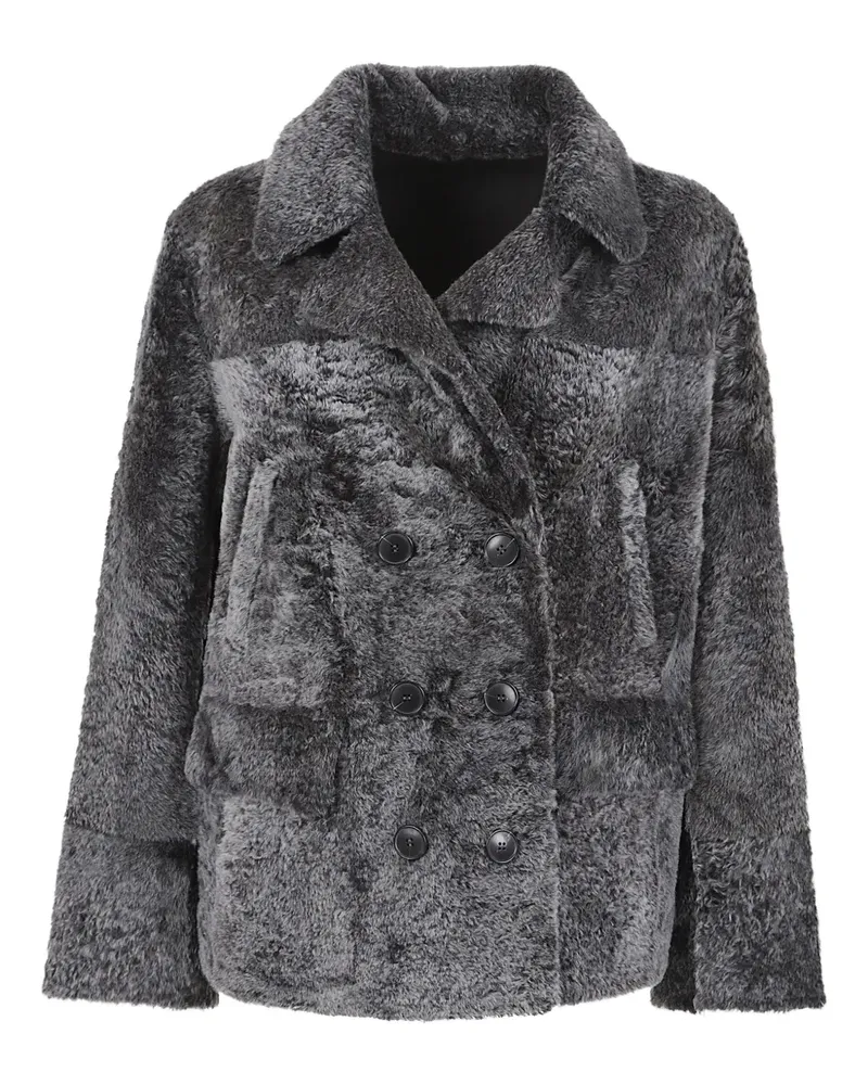 Salomon double-breasted jacket - Grau Grau