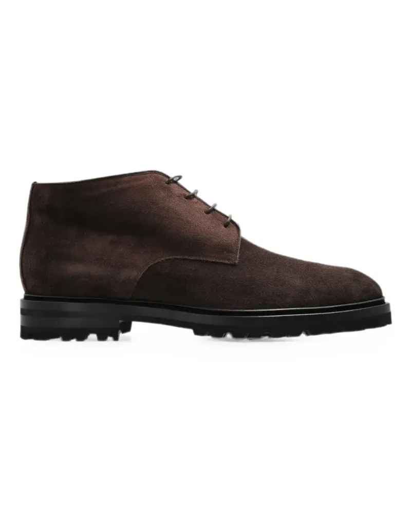 Kiton Schnürstiefel aus Wildleder - Braun Braun