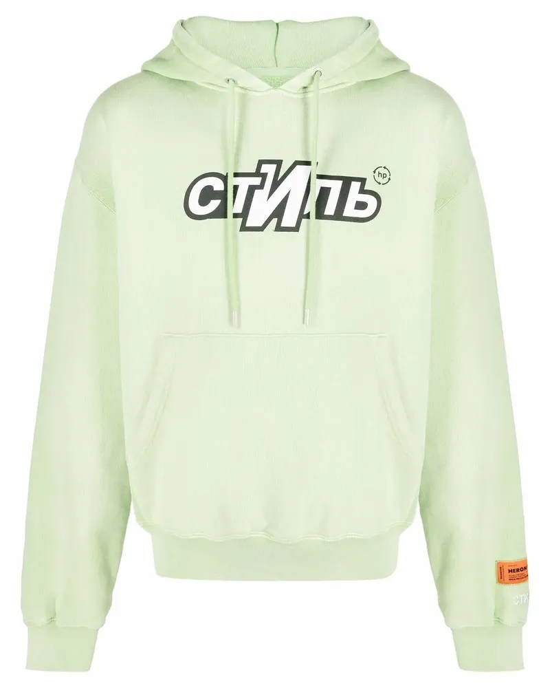 Heron Preston Hoodie mit СТИЛЬ-Print - Grün Grün