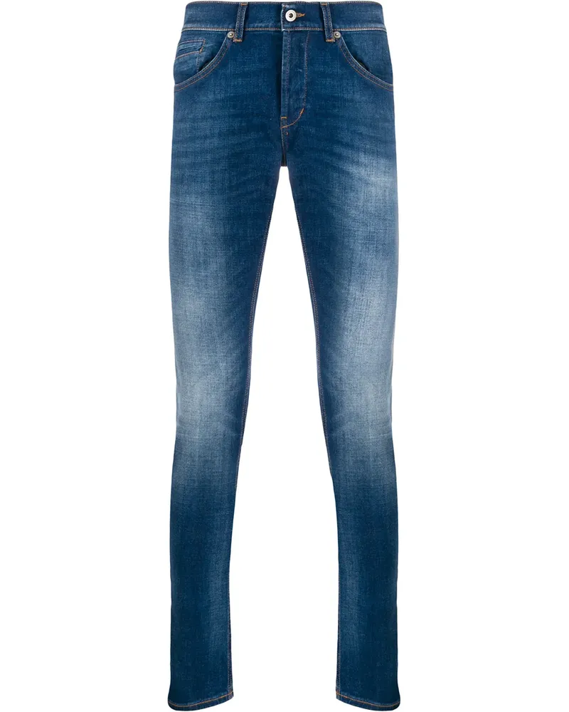 Dondup Schmale Jeans - Blau Blau