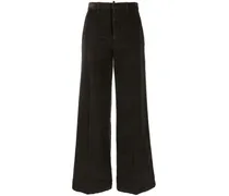 Cordhose mit weitem Bein - Braun