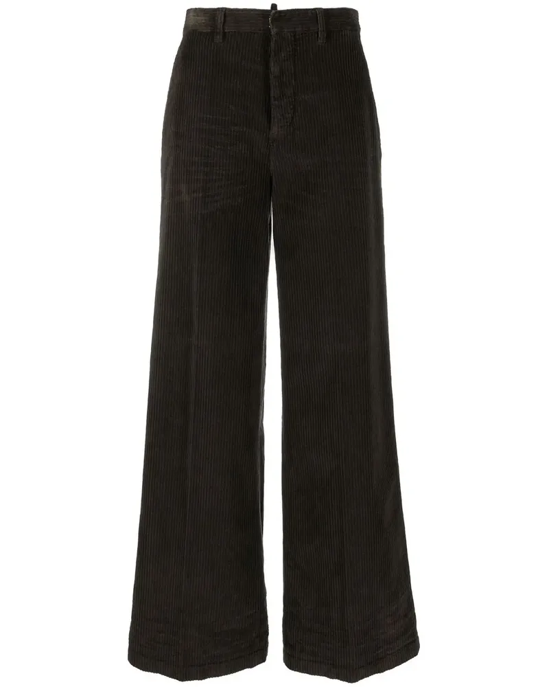 Dsquared2 Cordhose mit weitem Bein - Braun Braun