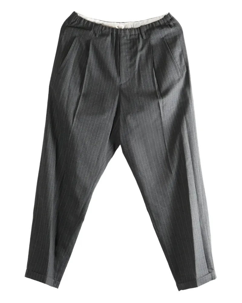 Magliano striped pleated trousers - Grau Grau
