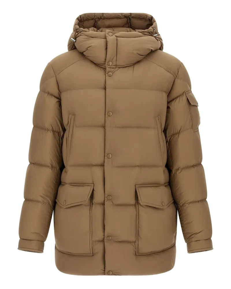 Moncler Gefütterter Kapuzenmantel - Braun Braun