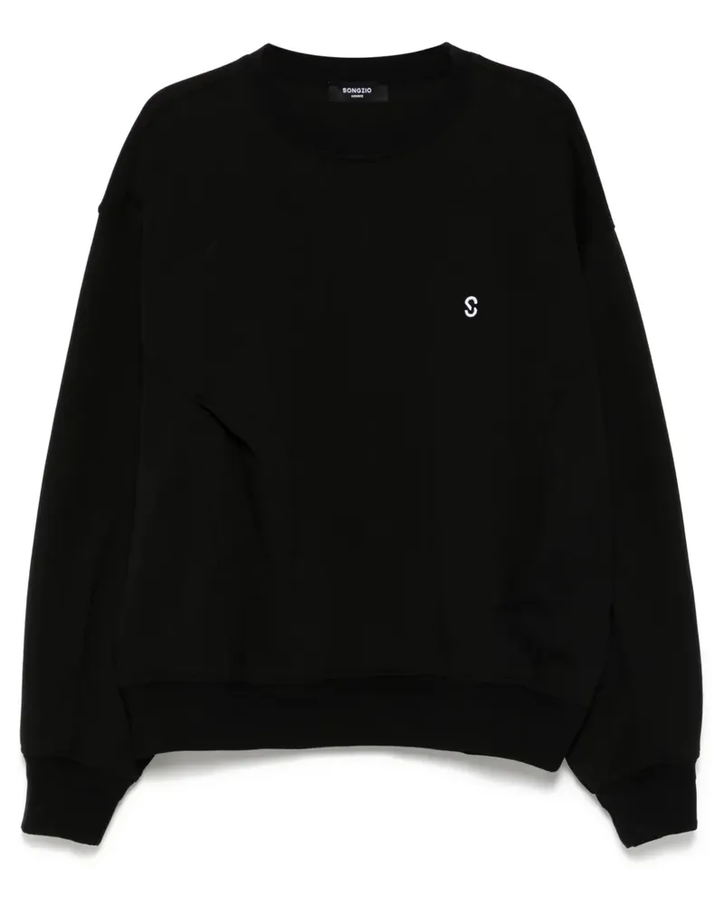 SONGZIO Klassisches Sweatshirt - Schwarz Schwarz