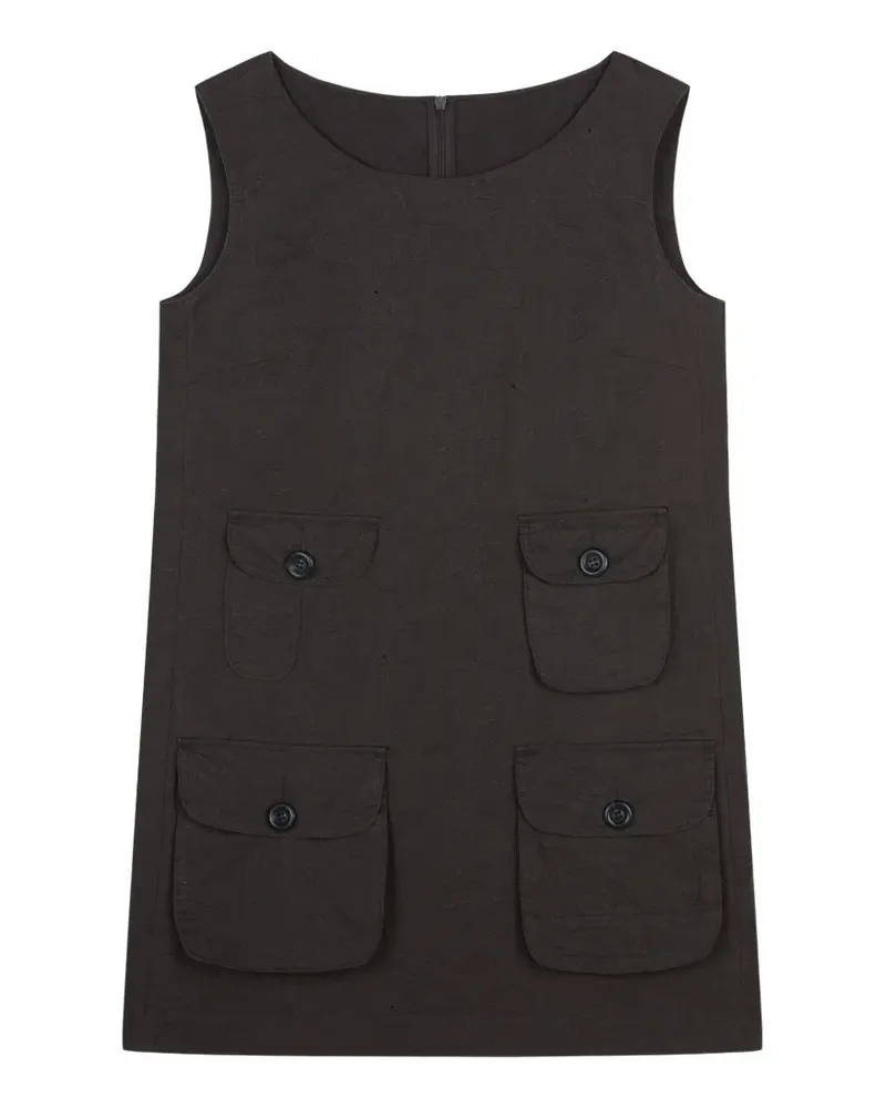JNBY Utility-Kleid mit Blumenstickerei - Schwarz Schwarz