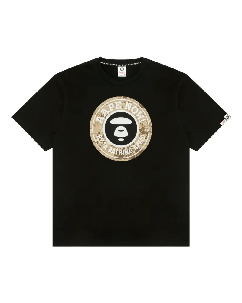 BAPE T-Shirt mit grafischem Print - Schwarz Schwarz