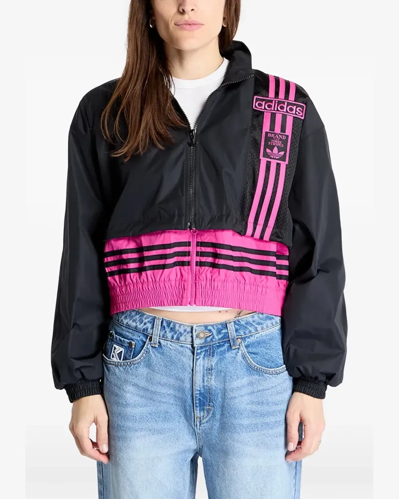 adidas Adibreak Cropped-Jacke - Schwarz Schwarz