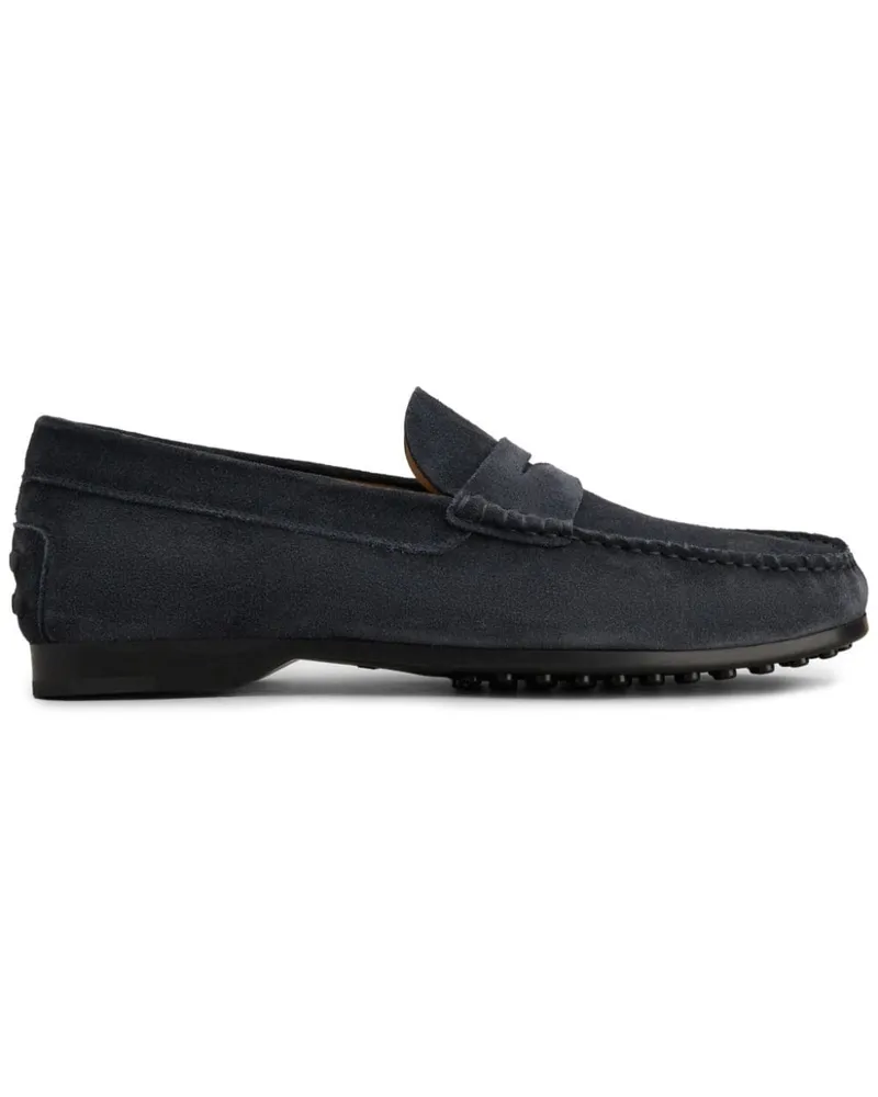 TOD'S Gommino Loafer aus Wildleder - Blau Blau