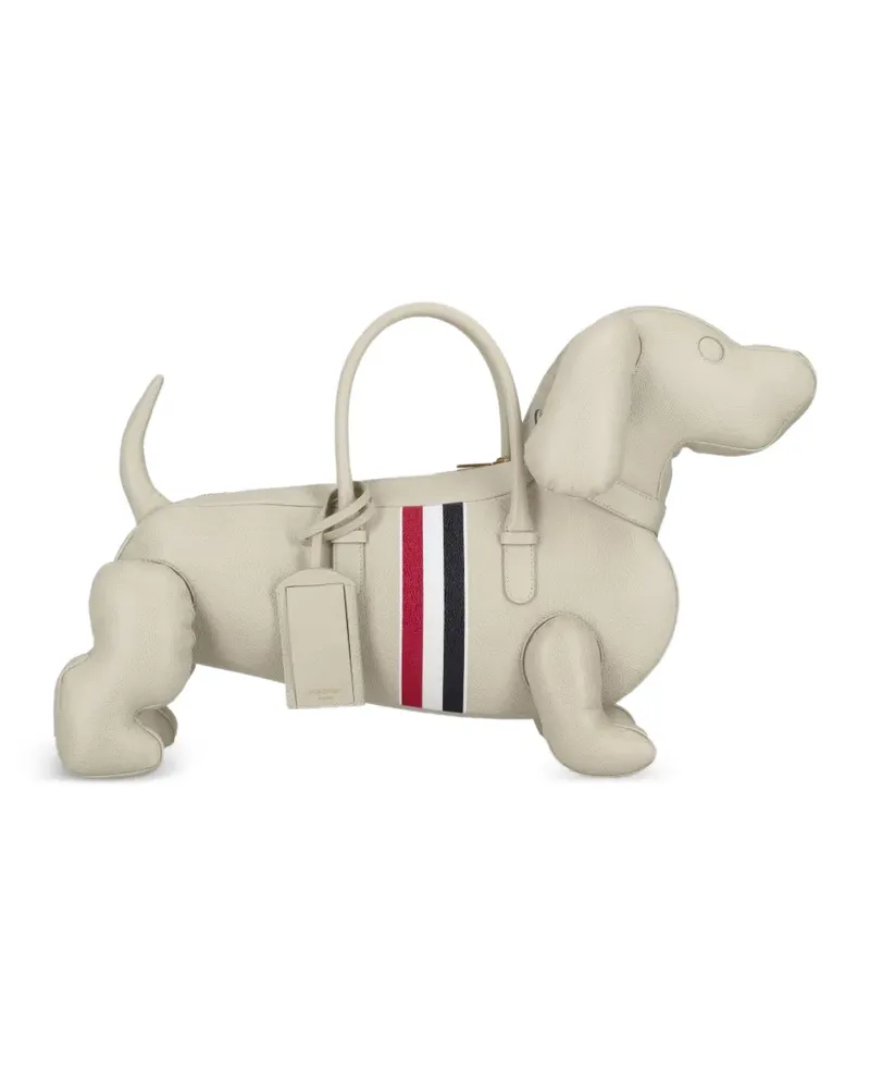 Thom Browne Hector RWB stripe tote bag - Nude Nude