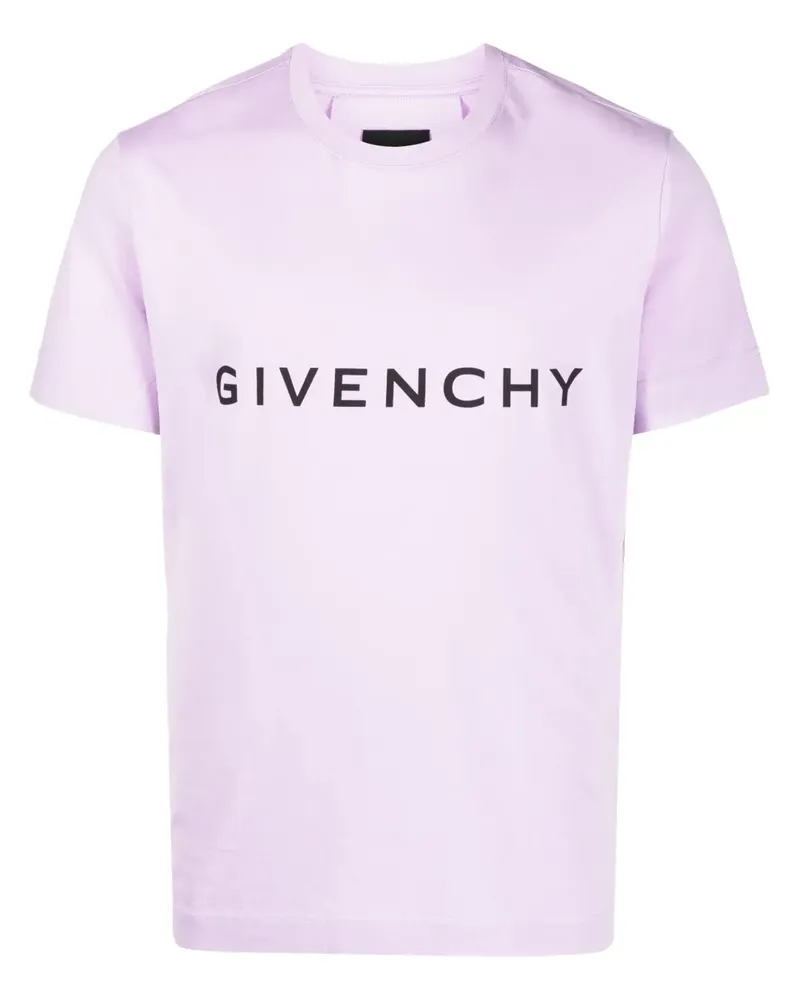 Givenchy T-Shirt mit Logo-Print - Violett Violett