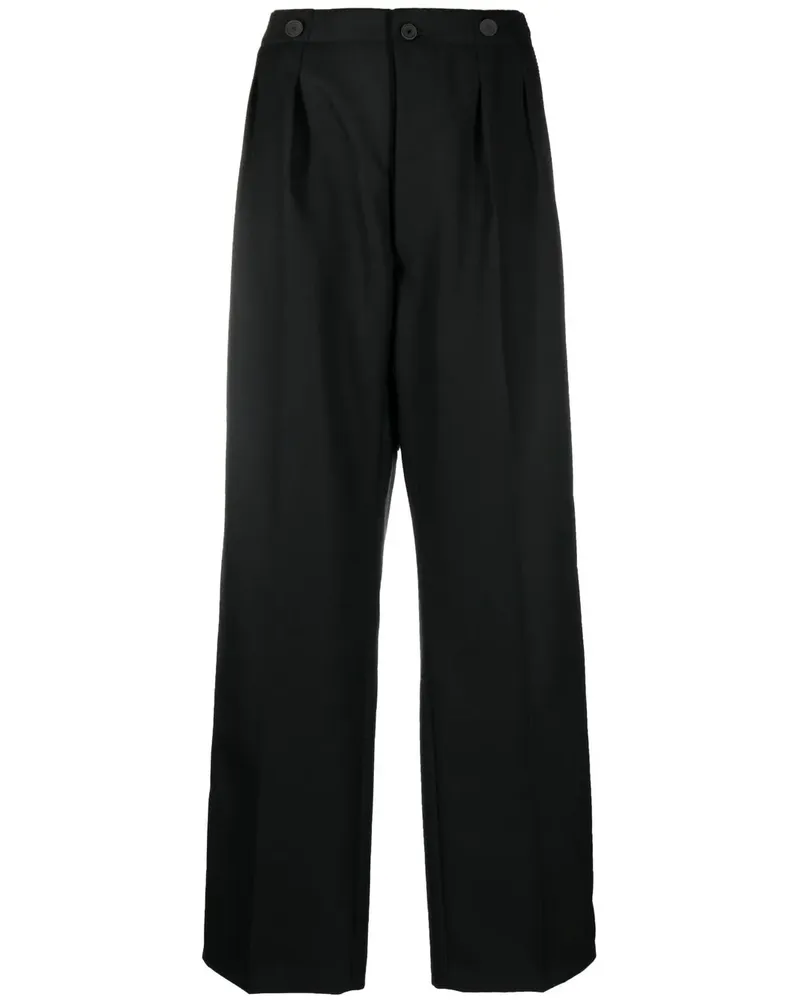 Maison Margiela Klassische High-Waist-Hose - Schwarz Schwarz