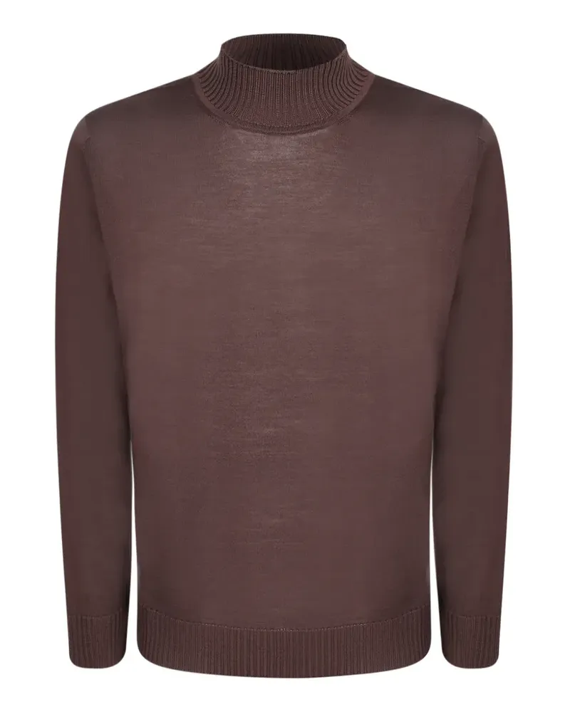 Dell'oglio Pullover mit gerippten Details - Braun Braun