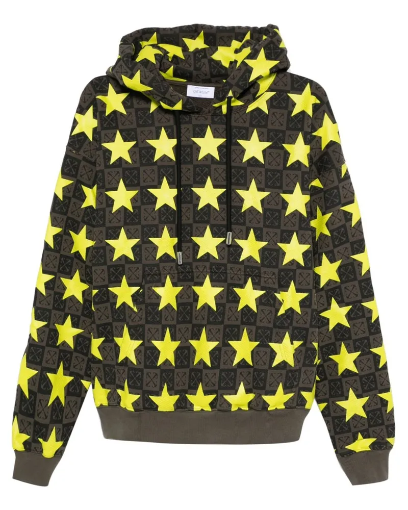 OFF-WHITE Stars AO Skate Hoodie - Grün Grün