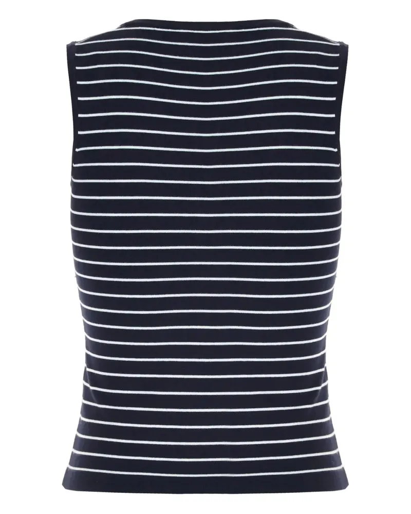 WE 11 DONE Gestreiftes Top - Blau Blau