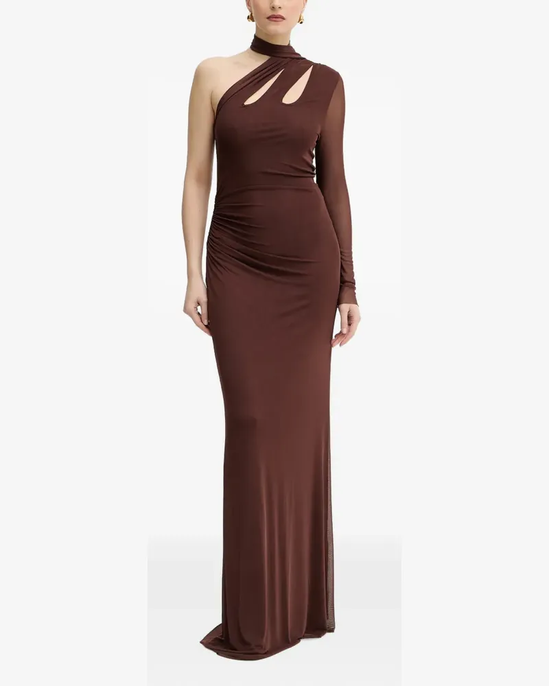Silvian Heach One-Shoulder-Kleid mit Cut-Out - Braun Braun