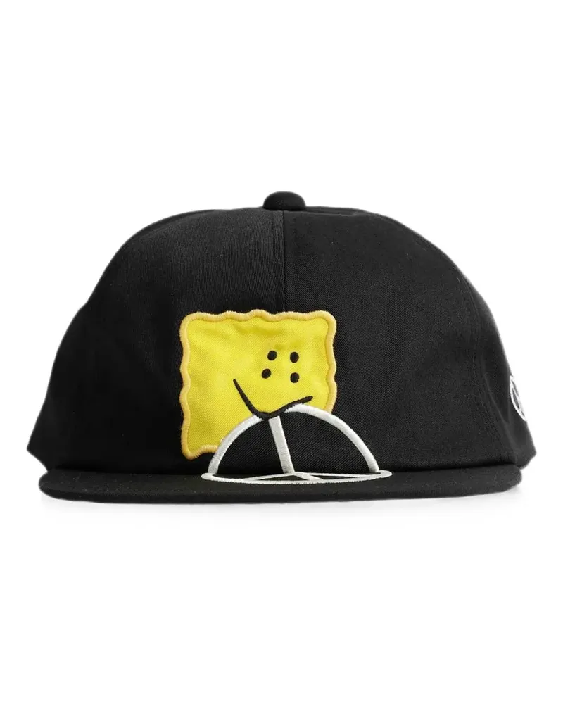 KAPITAL Peckish Peace chino baseball cap - Schwarz Schwarz