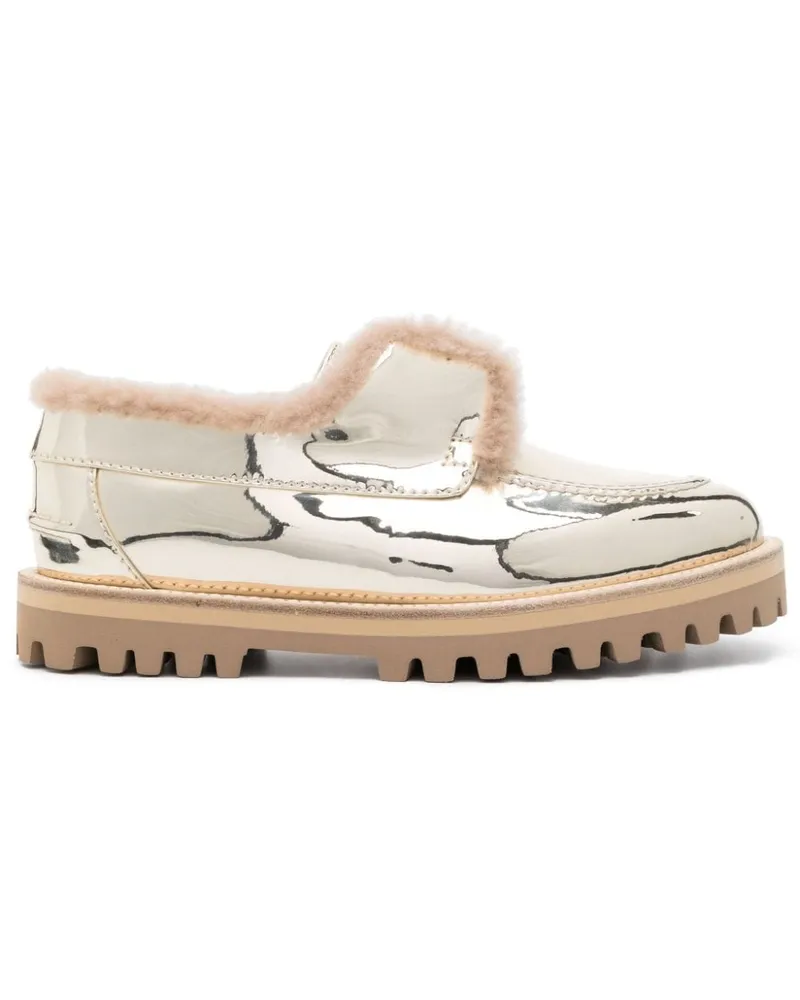 Le Silla Loafer mit metallischem Finish - Gold Gold