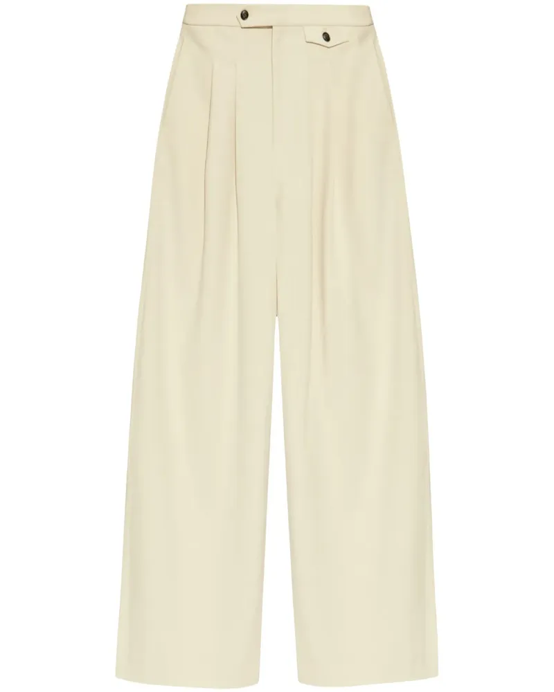 Gestuz Hose mit Bundfalten - Nude Nude