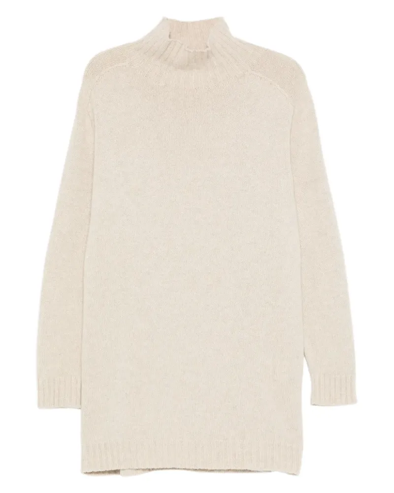 Eric Bompard Minikleid mit Stehkragen - Nude Nude