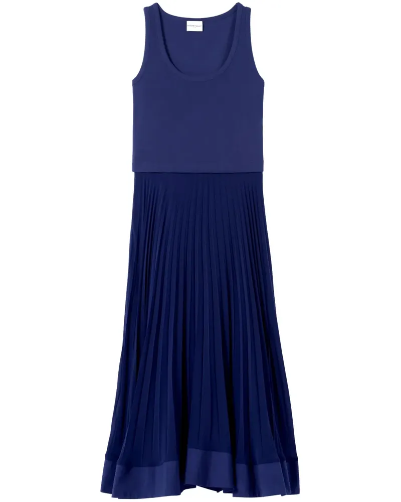 Claudie Pierlot Maxikleid mit Falten - Blau Blau