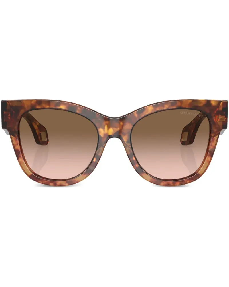 Giorgio Armani Cat-Eye-Sonnenbrille mit Farbverlauf - Braun Braun