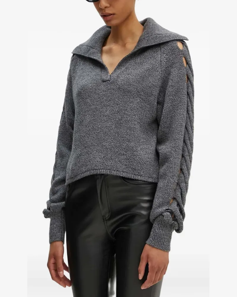 IRO Pullover mit Cut-Out - Grau Grau