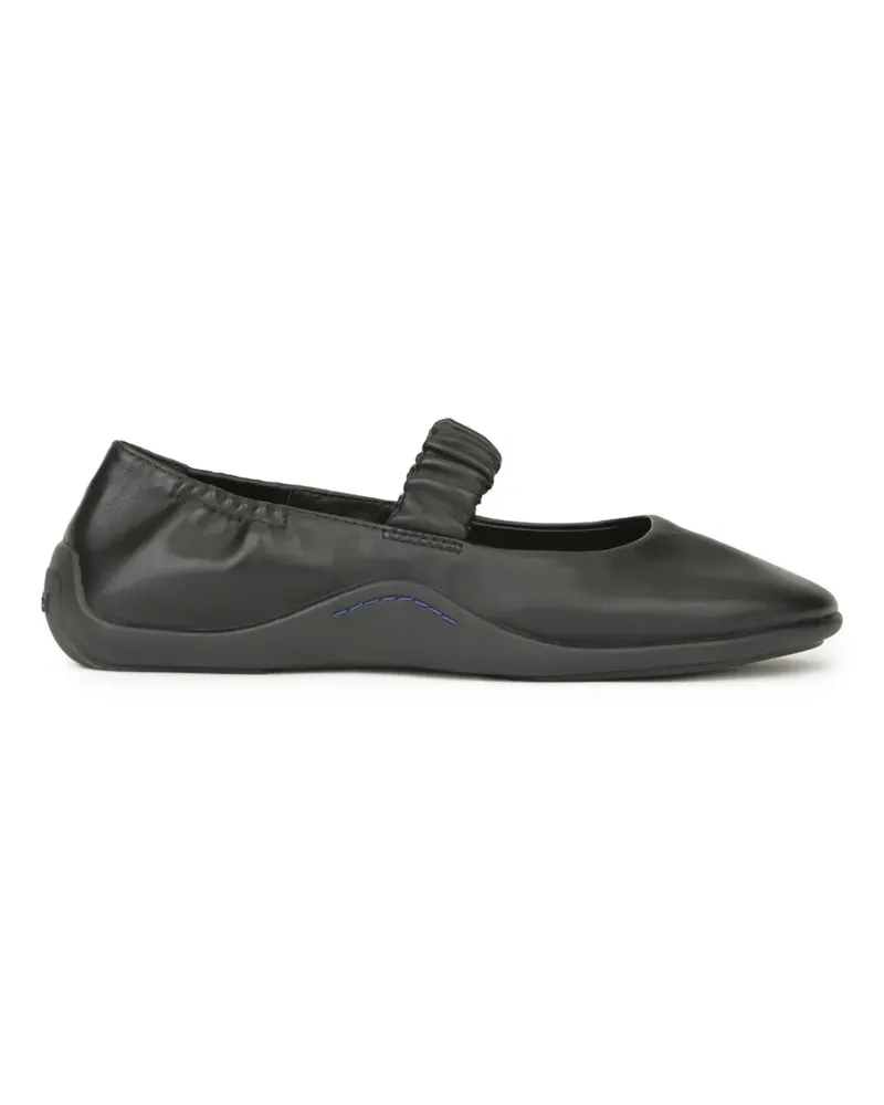 ash Maya ruched ballet flats - Schwarz Schwarz