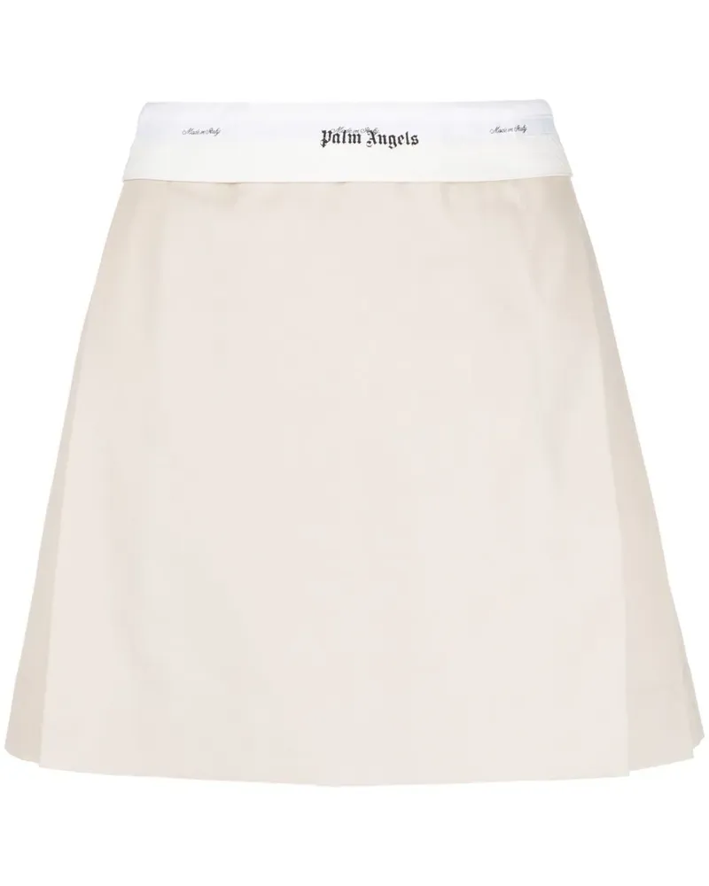 Palm Angels Minirock mit Falten - Nude Nude