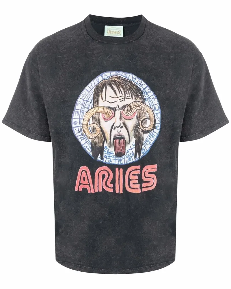 Aries Astrology for Aliens T-Shirt - Schwarz Schwarz