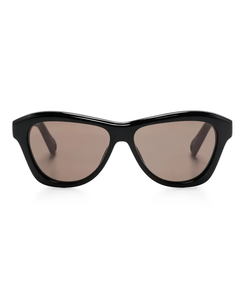 Jacquemus The Palmier Sonnenbrille - Schwarz Schwarz