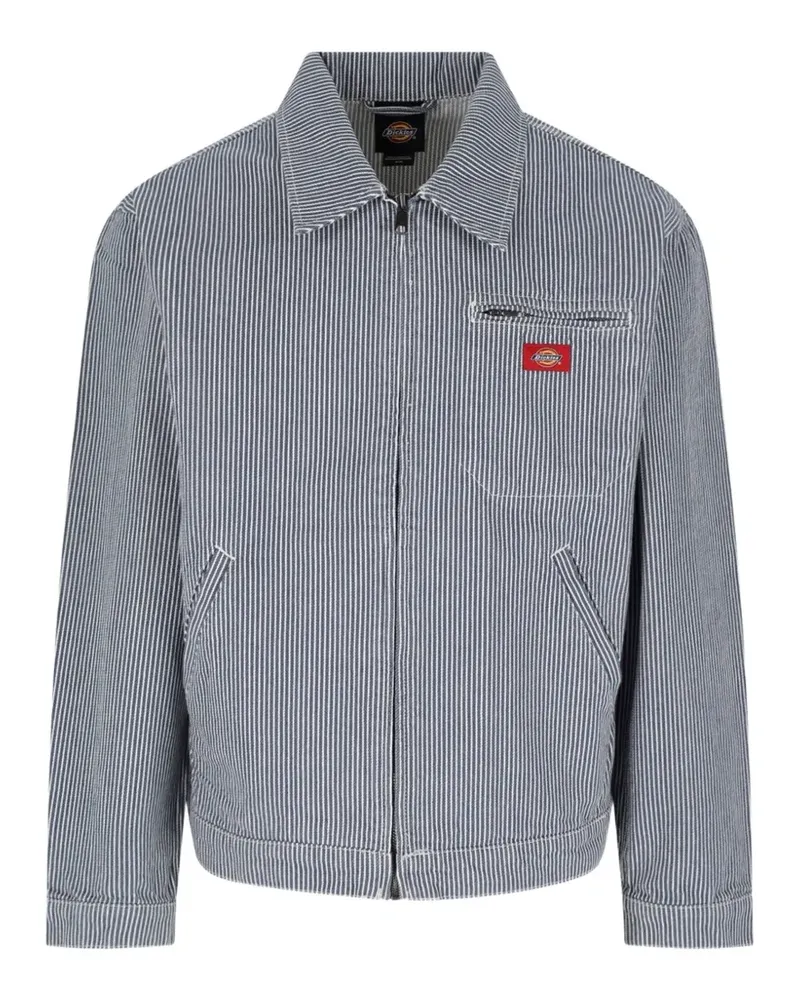 Dickies Gestreifte Jacke mit Reißverschluss - Blau Blau