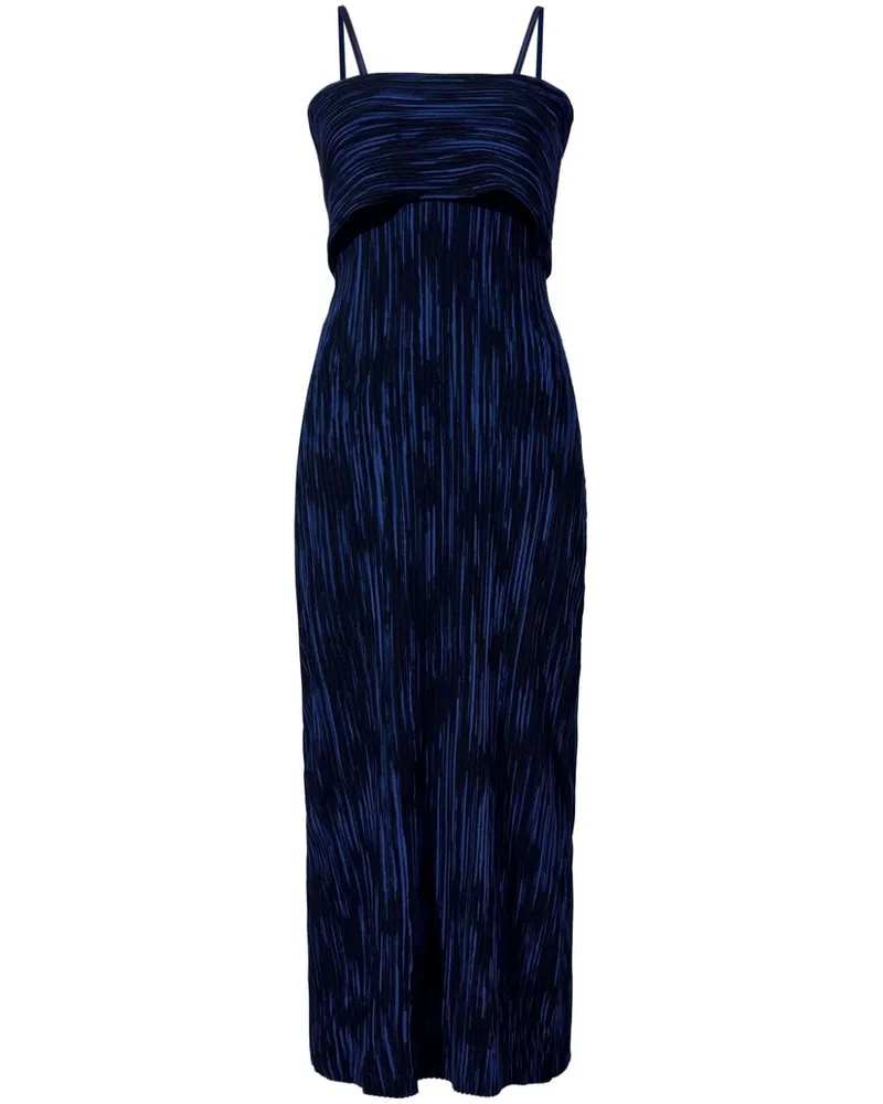 Proenza Schouler Geripptes Maxikleid Blau