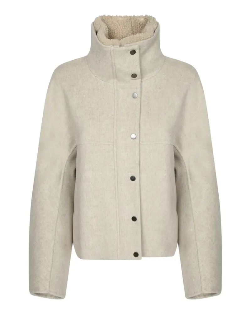 Brunello Cucinelli Jacke mit Shearling-Futter - Nude Nude