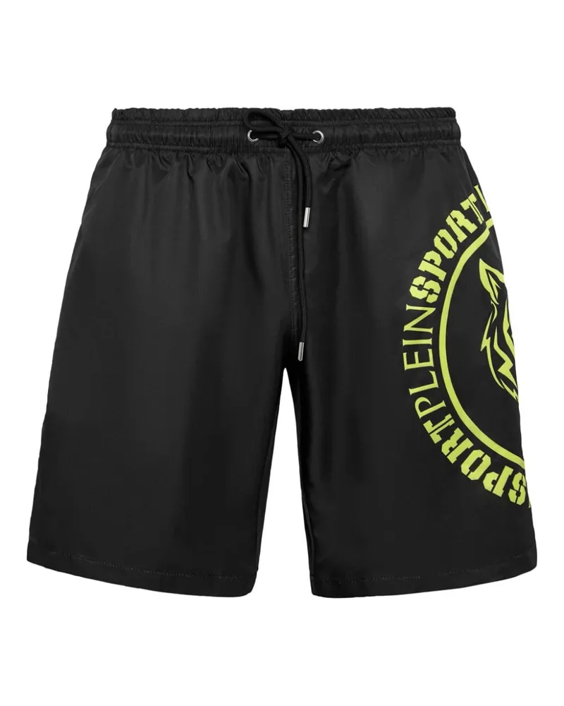 Philipp Plein Carbon Tiger Badeshorts - Schwarz Schwarz