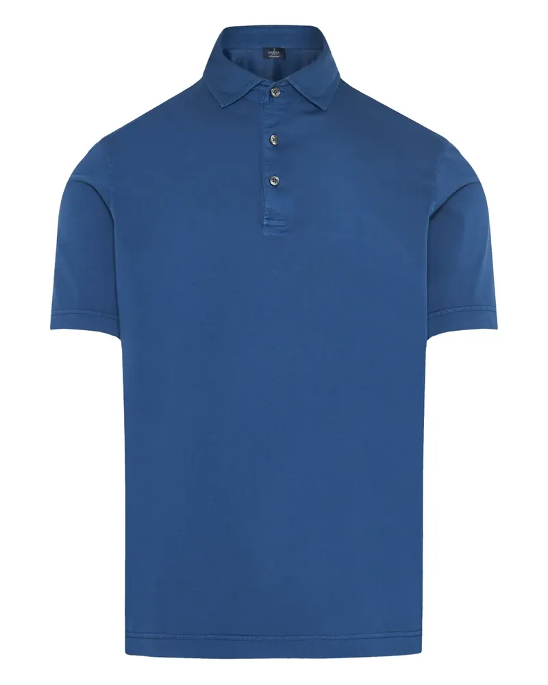 BARBA Klassisches Poloshirt - Blau Blau