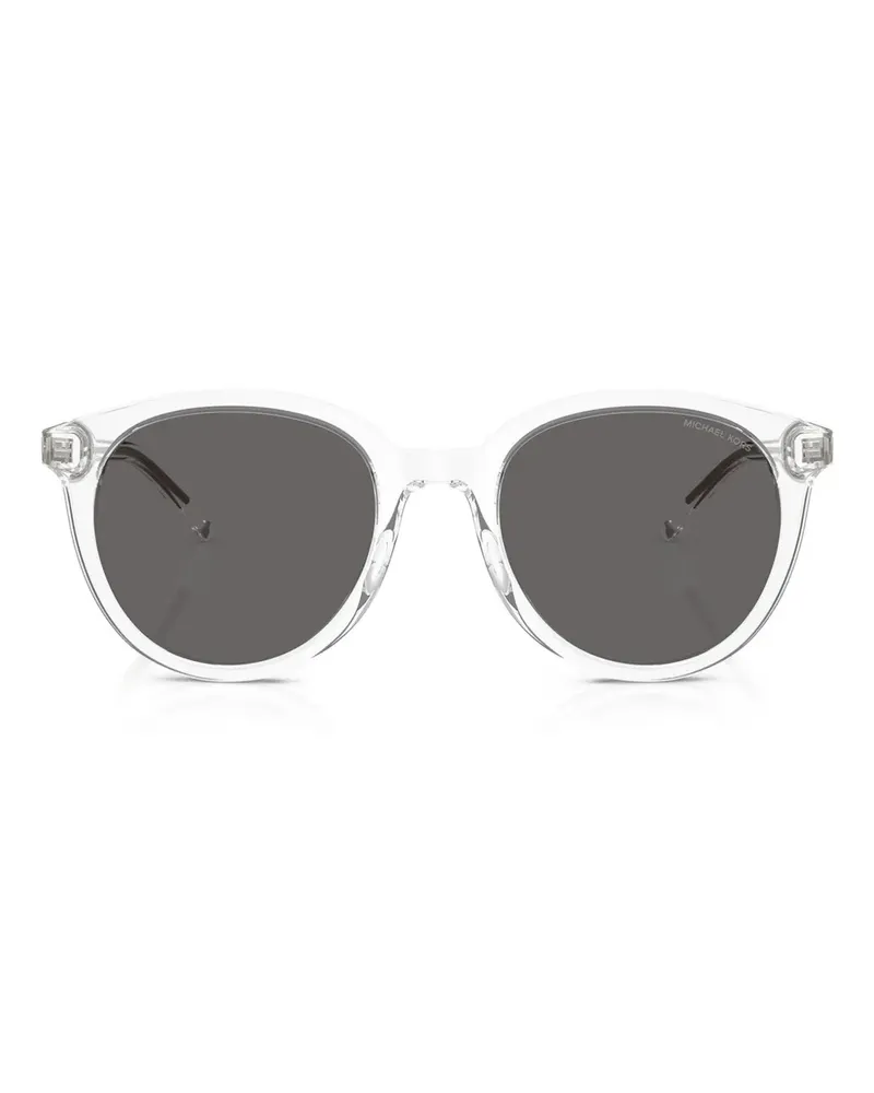 Michael Kors Sonnenbrille mit rundem Gestell - Weiß Weiß