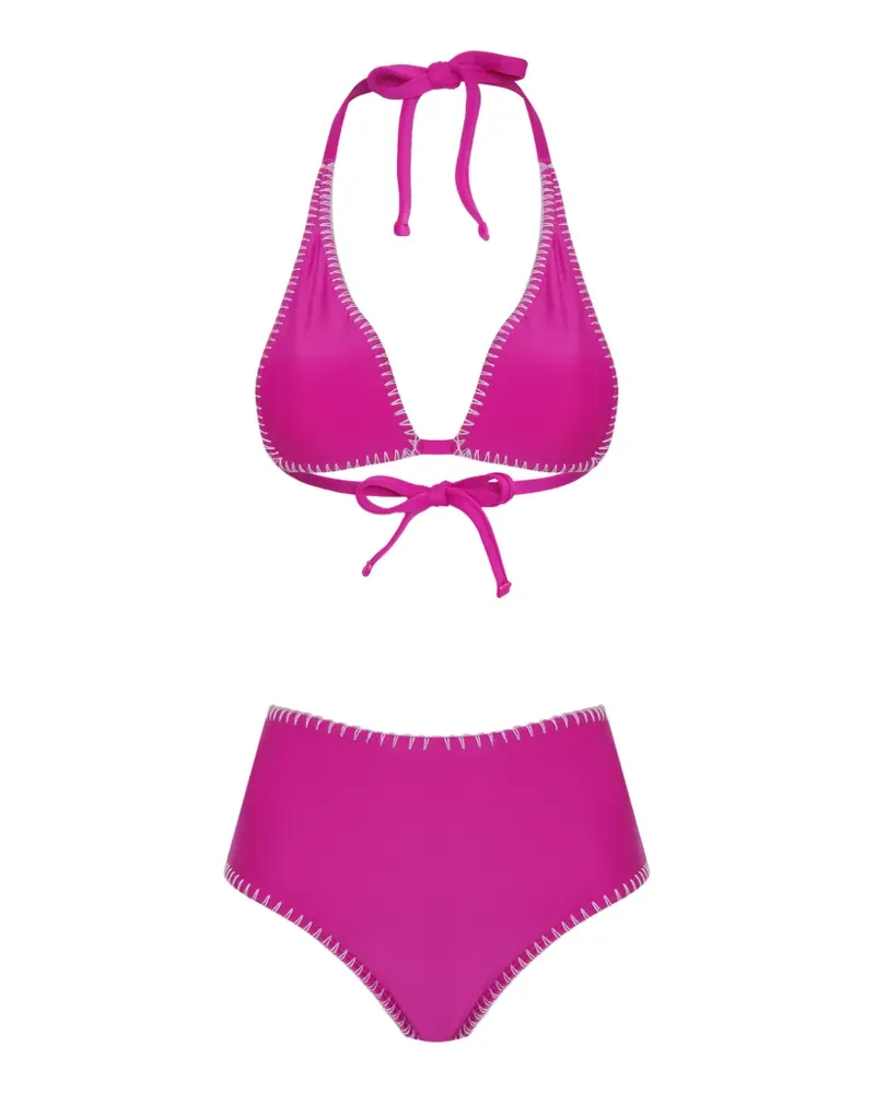 Amir Slama x Tati Barbieri Decke mit Stern-Cut-Out - Rosa Rosa